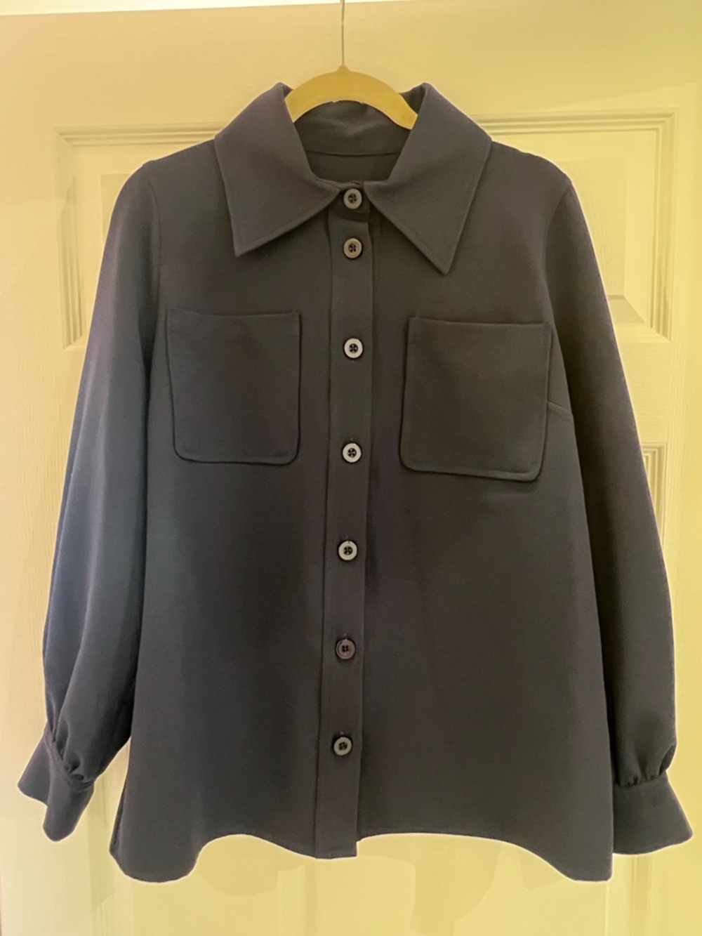 Sea NY Women’s Lucien L/S Top, Navy, size S